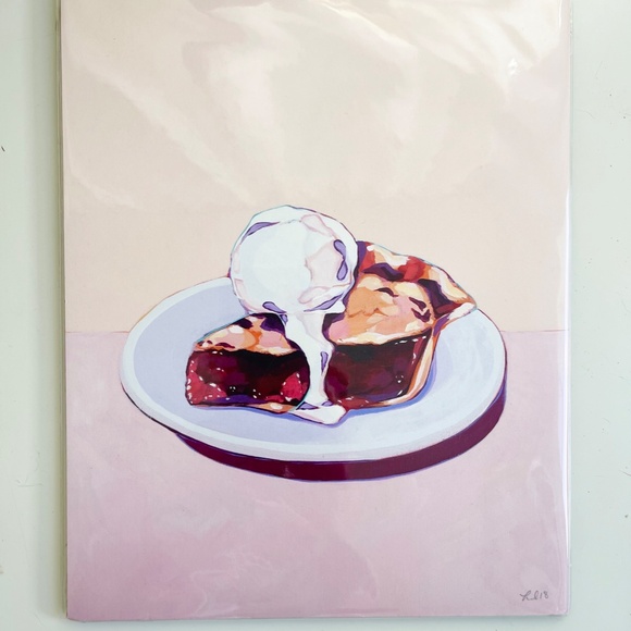 Cherry Pie A La Mode Ice Cream print - brand new, 8" x 10" - Picture 2 of 4